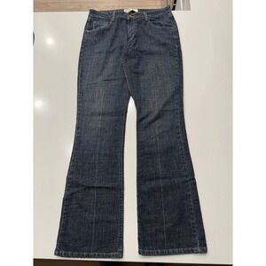 Levi Strauss Signature Low Rise Bootcut Jeans Dark Wash Womens 10 Long
